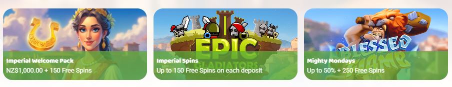 Choose from multiple bonus offers including weekly promotions